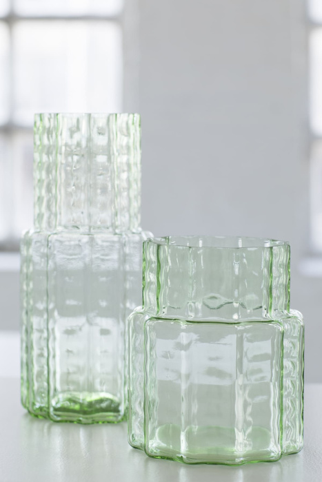 Ваза Vase Waves Green Transparent, Serax