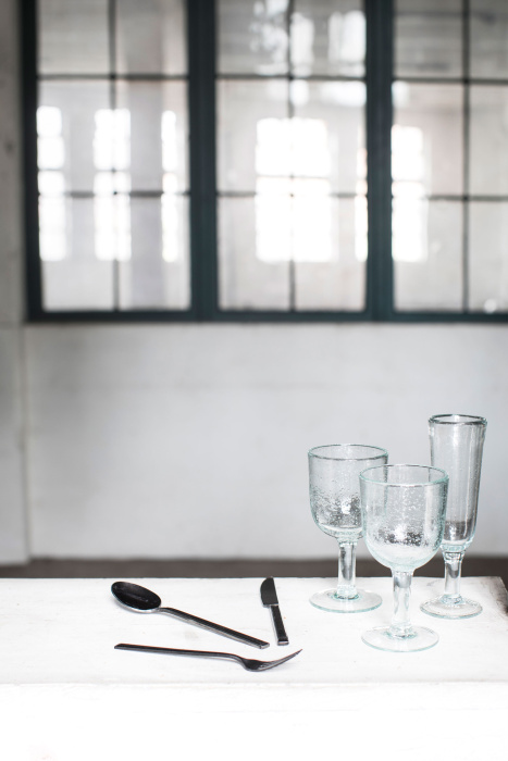 Бокал для шампанского Champagne Glass Transparent With Bubbles Pure, Serax