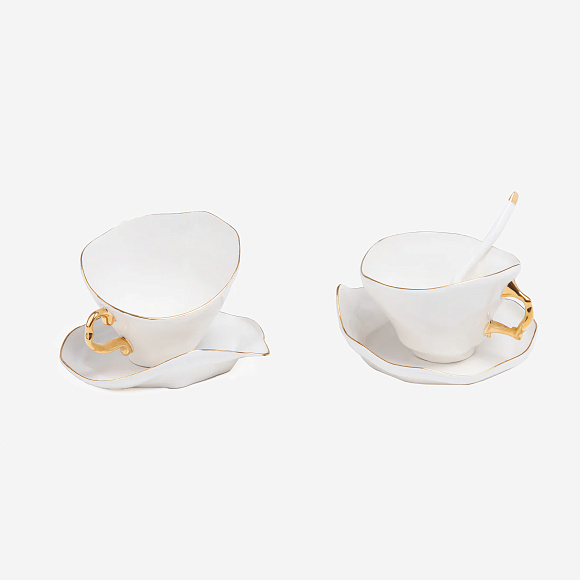 Набор из 2-х чайных пар Meltdown Tea Set of 2, Seletti