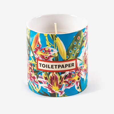 Свеча Ceramic Candle Flower with Holes Seletti