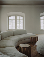 Пуф Coda Ottoman Round, New Works