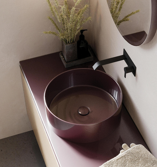 Накладная раковина без перелива Ovvio Tondo Washbasin, NIC Design