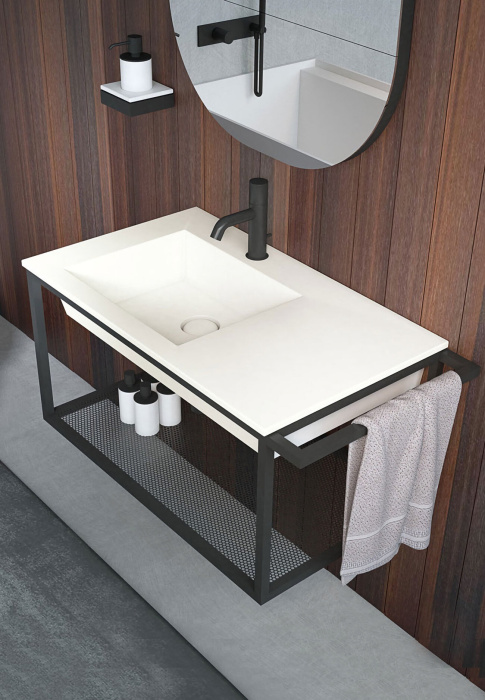 Подвесная раковина без перелива Era Wall-Hung Washbasin 80, Cielo