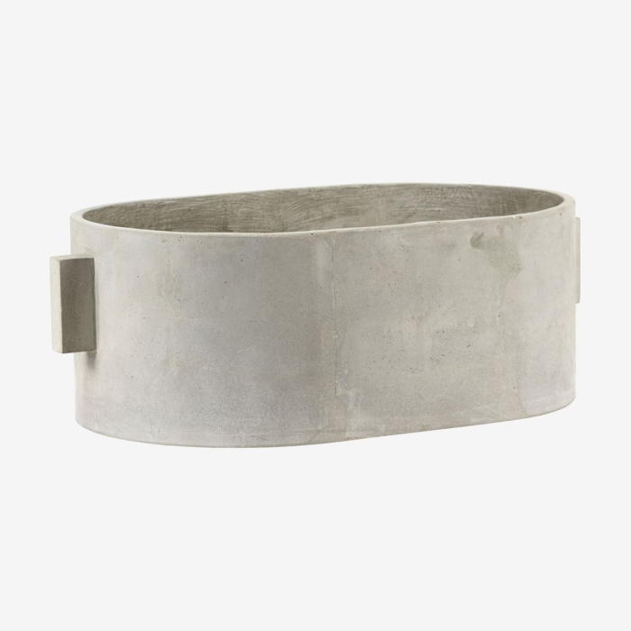 Кашпо Flowerpot Oval Grey by Marie Michielssen, Serax