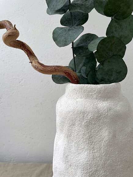 Бетонная ваза для цветов и сухоцветов, Marina Zaitseva