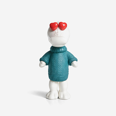 Фарфоровая статуэтка Teal Sweater, Red Situation Aleksandra Eliseeva