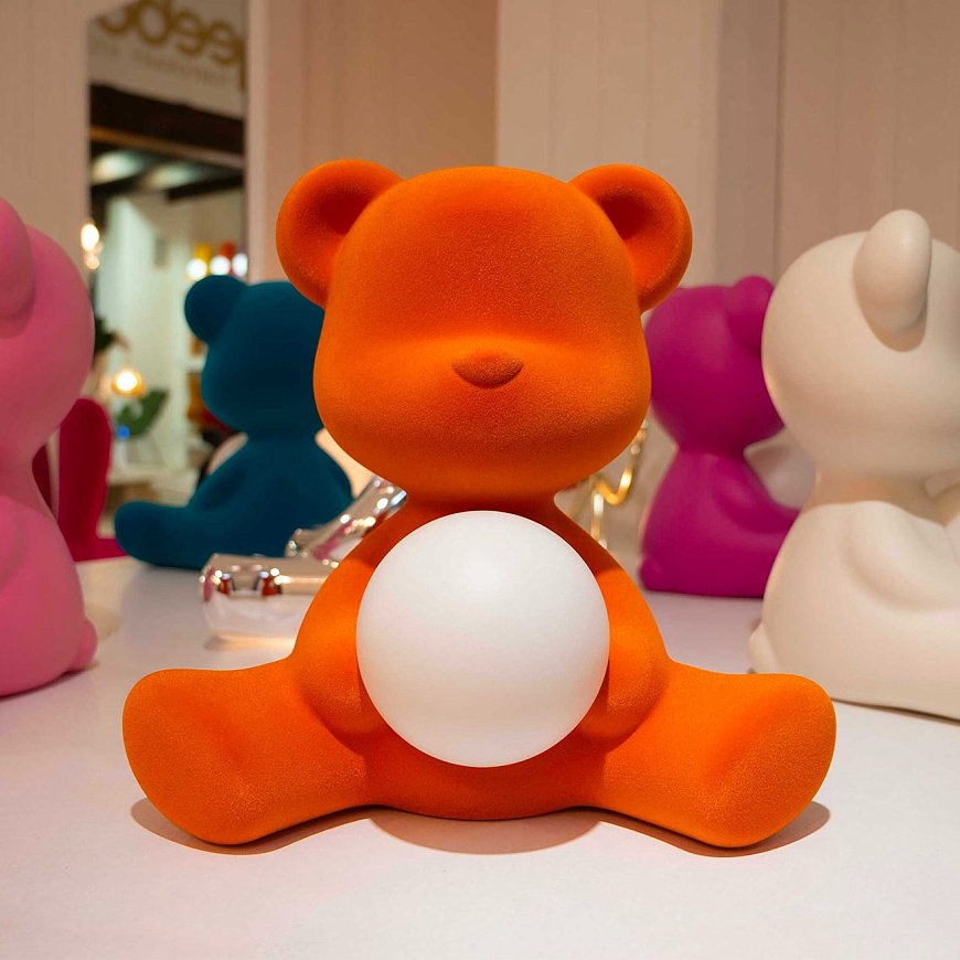Настольная лампа Teddy Girl Velvet Orange, Qeeboo