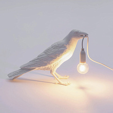 Настольная лампа Bird Waiting White, Seletti
