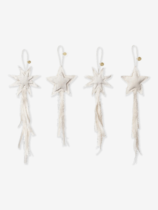 Набор из 4-х ёлочных игрушек Vela Star Ornaments — Set of 4, Ferm Living