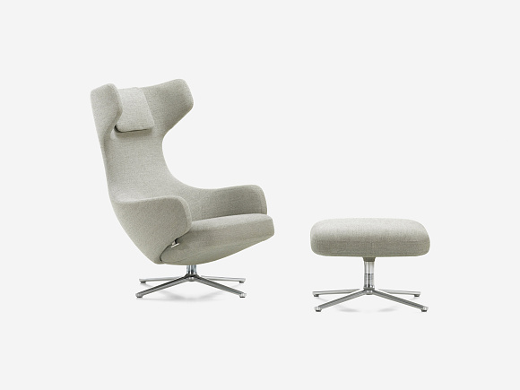 Кресло и пуф Grand Repos & Ottoman, Vitra