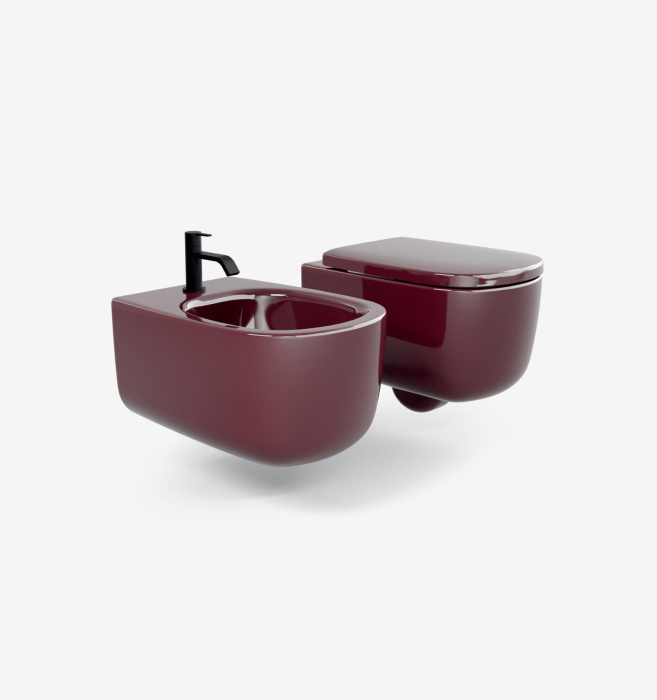 Подвесной унитаз Ovvio Rimless Wall-Hung Toilet безободковый, NIC Design