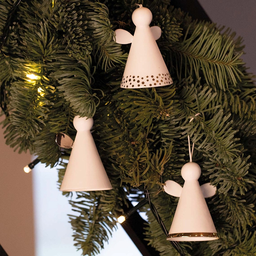 Декоративная подвеска-колокольчик Bell Angel – Silver wings, Räder