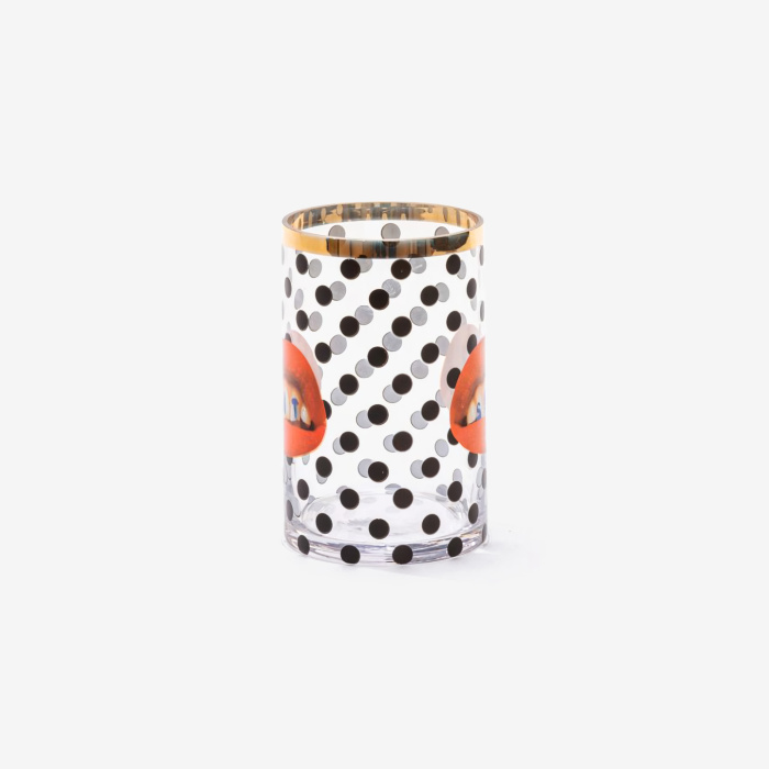 Ваза Glass Vase Shit Pois Cylindrical, Seletti