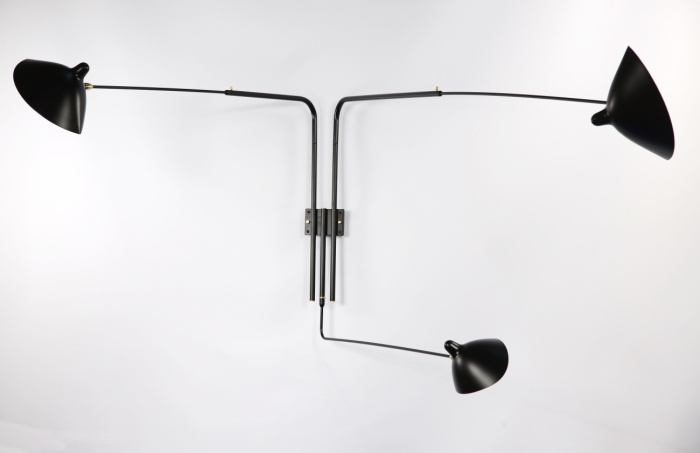 Бра Three-Arm Rotating Wall Sconce, Serge Mouille