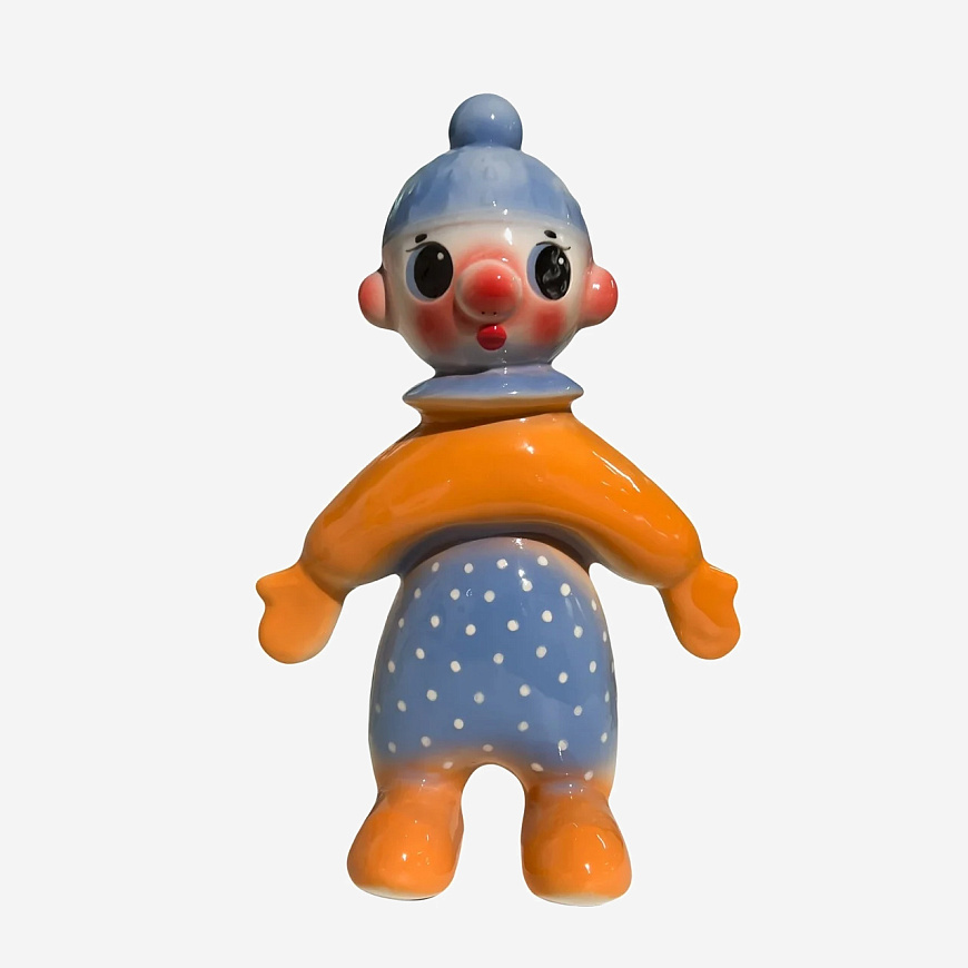 Скульптура Лыжник сине-оранжевый, Valeria Bondarenko / POVEDAII