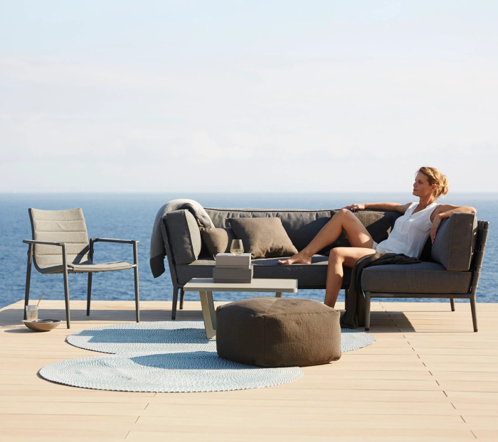 Угловой уличный диван Conic Compact, Cane-Line