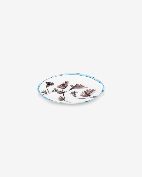 Набор из 2-х тарелок Plate Camelia Aubergine Midnight Flowers by Marni, Serax