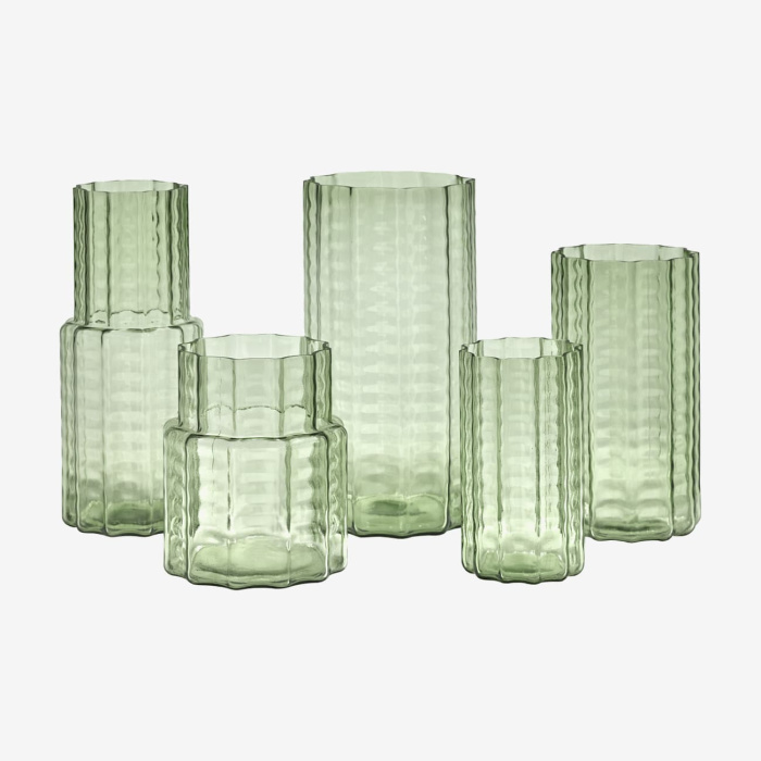 Ваза Vase Waves Green Transparent, Serax