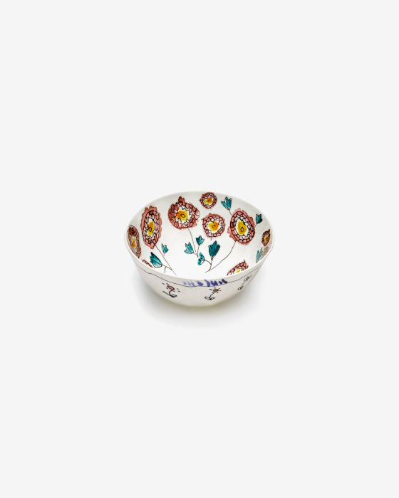 Набор из 2-х глубоких чаш Bowl M Anemone Milk Midnight Flowers by Marni, Serax