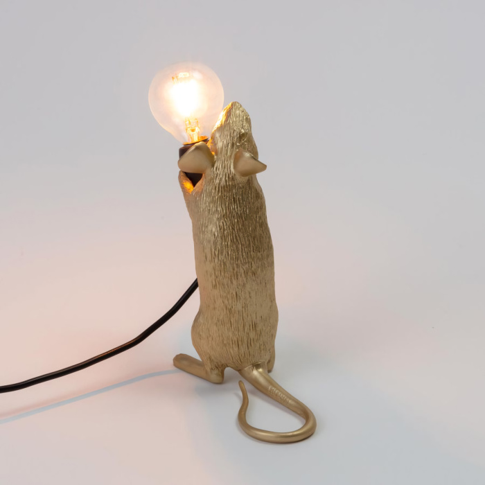 Настольный светильник Mouse Lamp Step Gold, Seletti