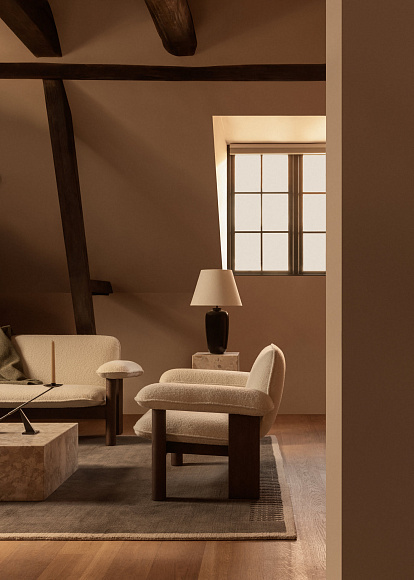 Кресло Brasilia Lounge Chair, Low Back, Textile, Audo Copenhagen (ex. Menu)