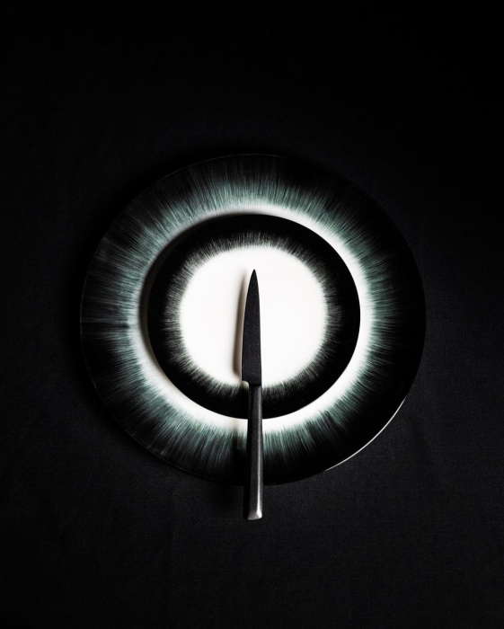 Блюдце Plate, 14, Dé Off-White/Black by Ann Demeulemeester, Serax