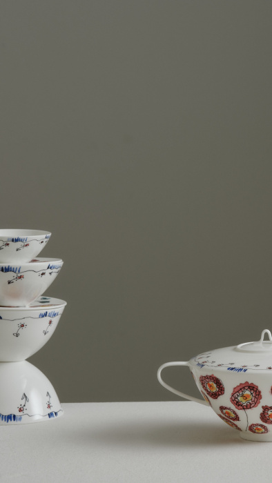 Заварочный чайник Tea Pot Anemone Milk Midnight Flowers by Marni, Serax