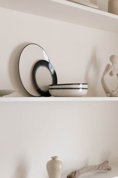 Тарелка Plate, 28, Dé Off-White/Black by Ann Demeulemeester, Serax