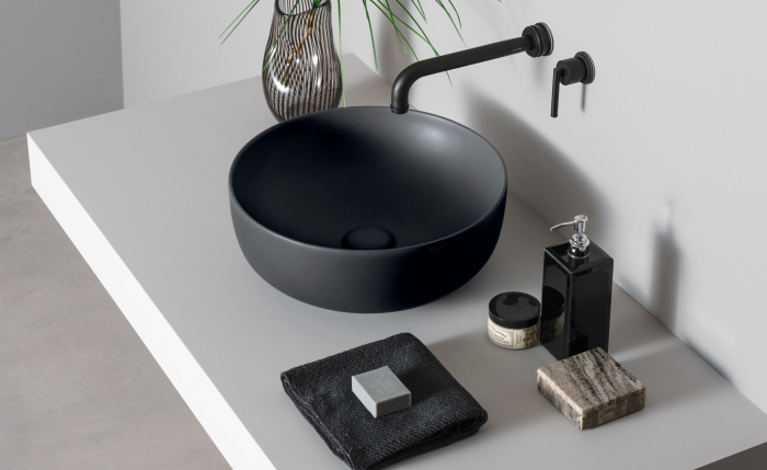 Накладная раковина без перелива Era On Top Bowl Ø45, Cielo