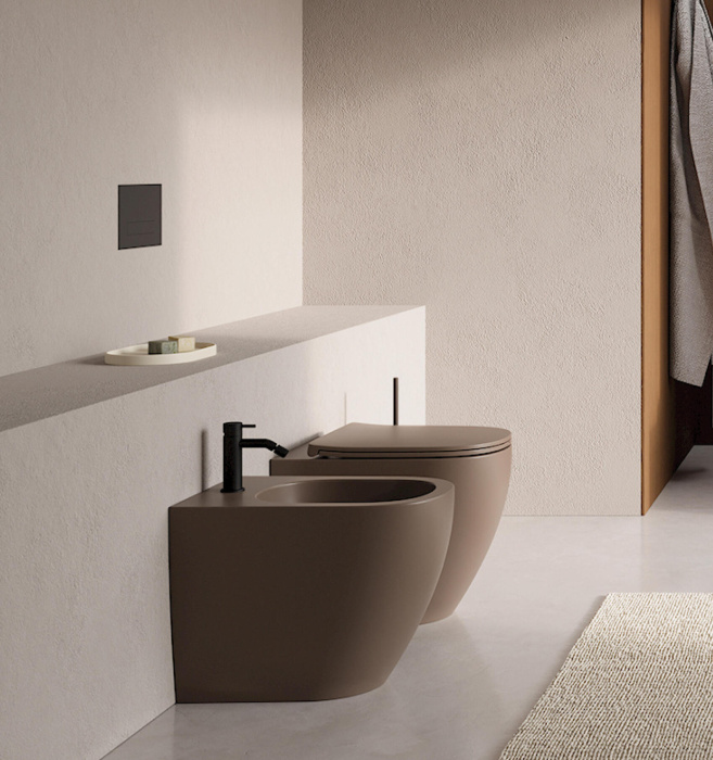 Напольное биде Pin Back to Wall Bidet, NIC Design