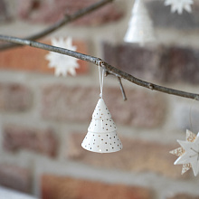 Елочная игрушка Porcelain hanger – Silver star, Räder