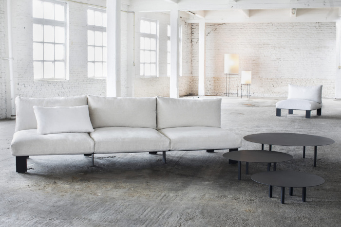 Уличная трёхместная скамья с подушками Bench Three Seater Incl Cushion Outdoor, Serax