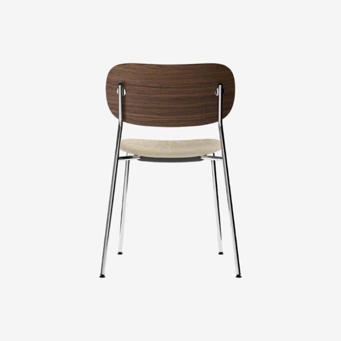 Стул с мягким сиденьем Co Dining Chair, upholstered seat, Chrome, Audo Copenhagen (ex. Menu)