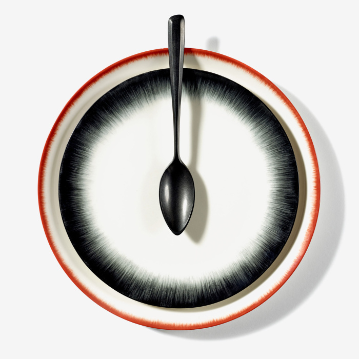 Тарелка Plate, 24, Dé Off-White/Black by Ann Demeulemeester, Serax