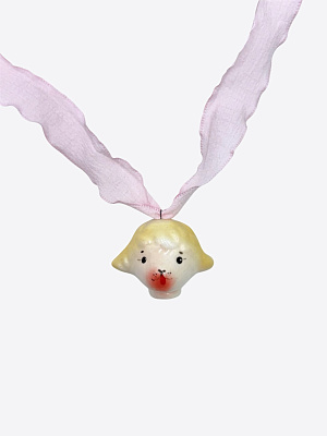 Обвес голова овечки жёлтая Povedaii