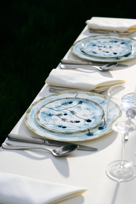 Набор из 2-х тарелок Plate Mirtillo Tea Midnight Flowers by Marni, Serax