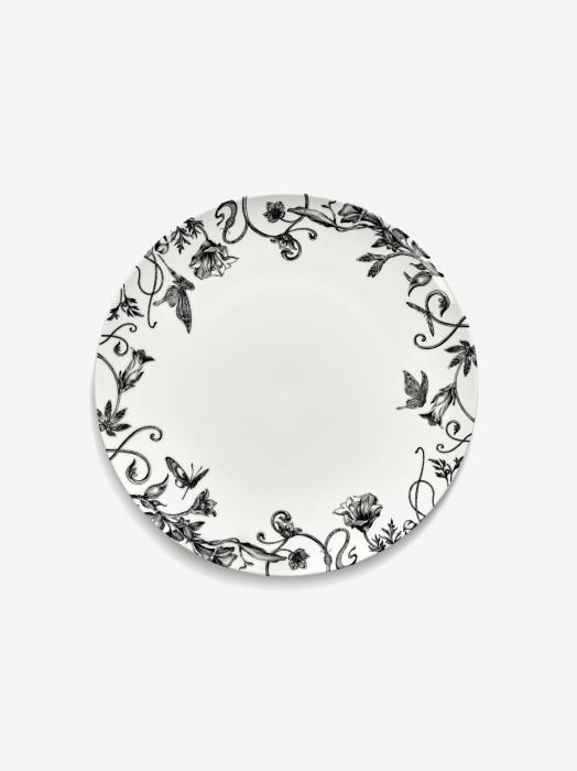 Тарелка Breakfast plate floral fantasy white-black Unity, Serax