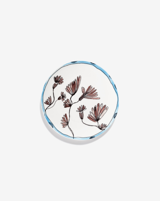 Набор из 2-х тарелок Plate Camelia Aubergine Midnight Flowers by Marni, Serax