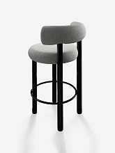 Полубарный стул Fat Wood 65cm Grey, Tom Dixon