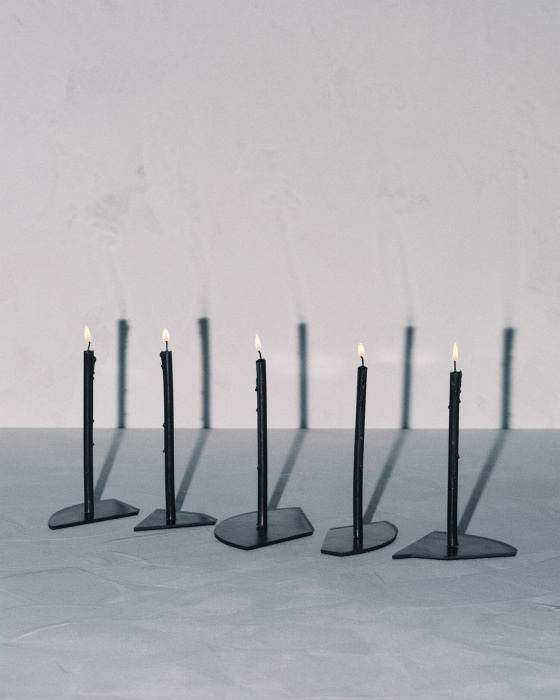 Подсвечник Candle holder blue steel Candelabra, Serax