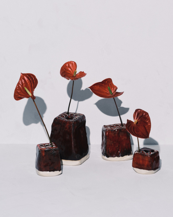 Подсвечник Candle holder red Pique-Fleurs, Serax