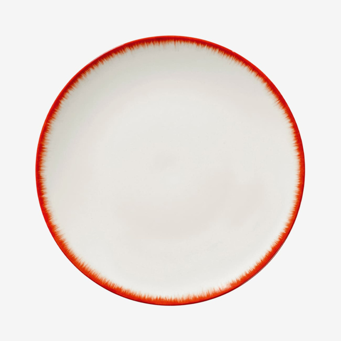 Тарелка Plate, 28, Dé Off-White/Red by Ann Demeulemeester, Serax
