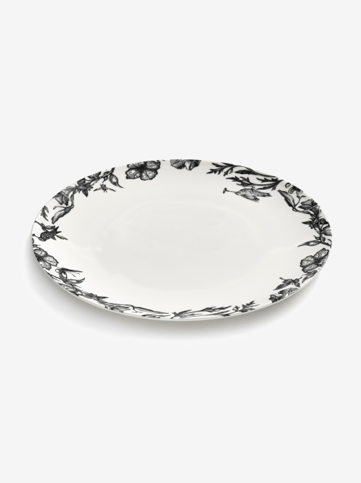 Тарелка Dinner plate enchanted garden white-black Unity, Serax