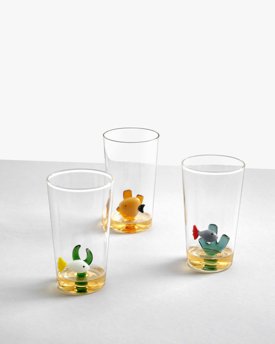 Стакан с рыбкой White Fish Green Seaweed, ICHENDORF