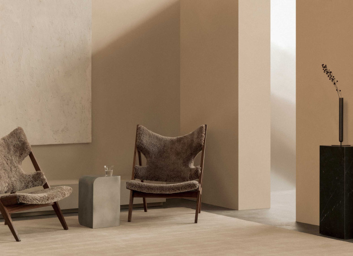 Кресло Knitting Lounge Chair, Sheepskin, Audo Copenhagen (ex. Menu)