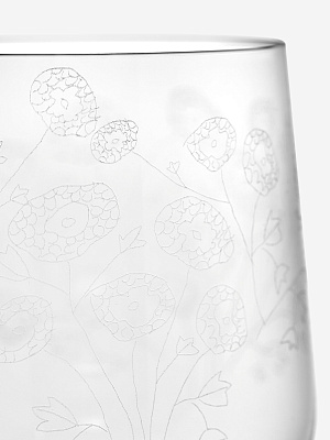 Бокал для красного вина Red Wine Glass Anemone Vaniglia Midnight Flowers by Marni 