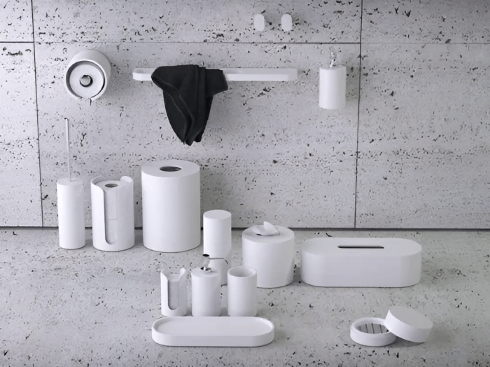 Держатель для полотенца Oval с полочкой настенный, Knief