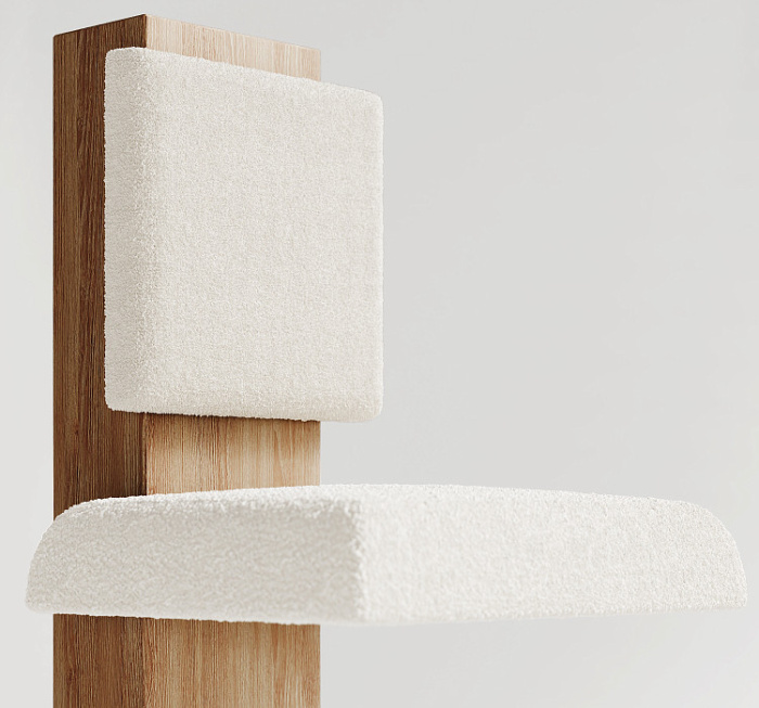 Барный стул White Noise Bar, MODÉNATURE