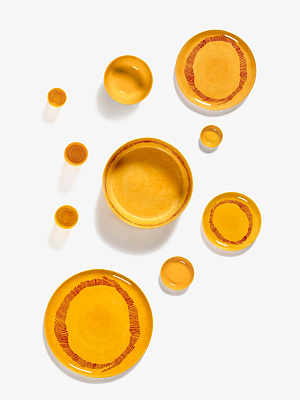 Набор из 4-х глубоких чаш Dish S Feast — Sunny Yellow 