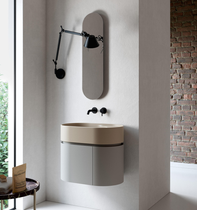 Накладная раковина без перелива Mini Living Moon Ovale, NIC Design